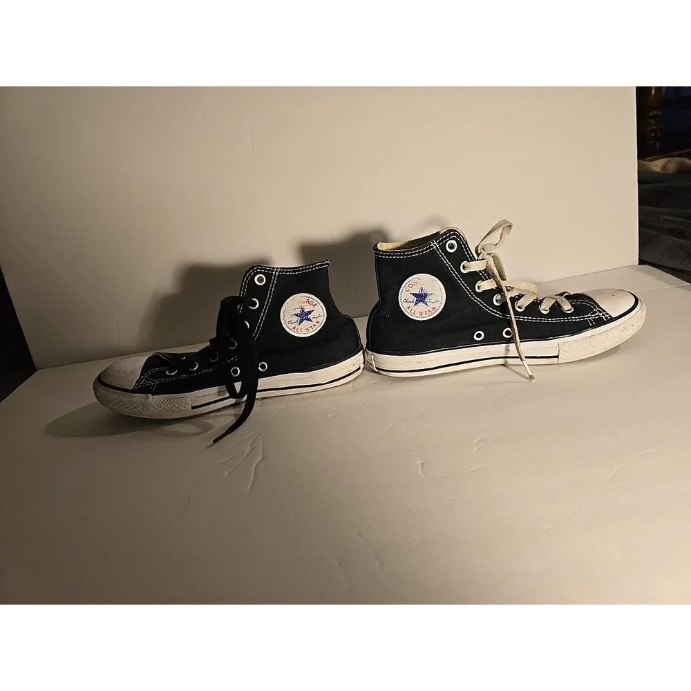Converse Shoes Youth 3 Chuck Taylor All Star Sneakers Hi-Top Black Comfort 3J231